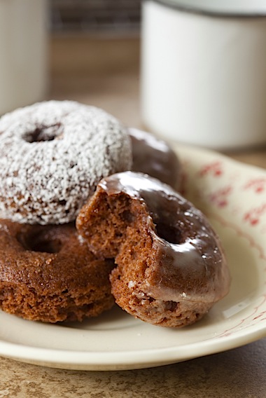 Chocolate Glazed Donuts (Baked Donuts) - Baran Bakery