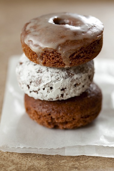 Chocolate Glazed Donuts (Baked Donuts) - Baran Bakery