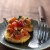 Pan-Grilled Polenta with Blood Orange and Basil Relish